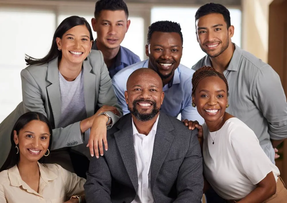 portrait of a diverse group of business people